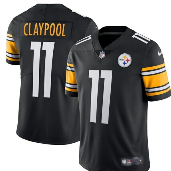 NWT Pittsburgh Steelers Chase Claypool #11 Nike NFL Black Vapor